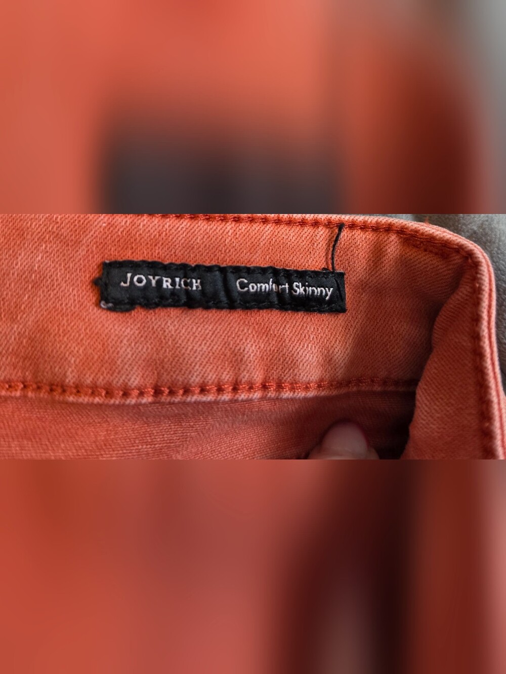 Dear John Joyrich Comfort Stretch Jeans Terracotta Rust 32 Boho Chic - Picture 6 of 7